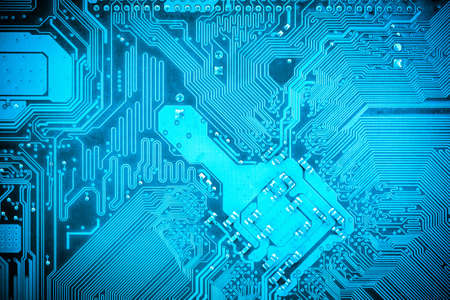 circuit board background of computer motherboard