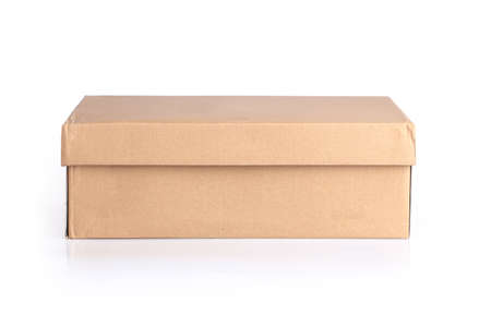 paper packaging box with white backgroundの写真素材