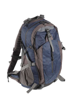 hiking backpack with white backgroundの写真素材