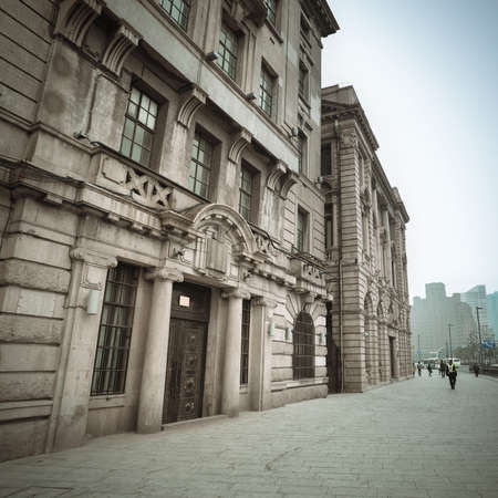 old building in shanghai bund,Chinaのeditorial素材