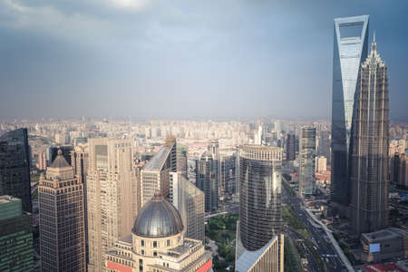 modern buildings aerial view of shanghai financial center ,China
のeditorial素材