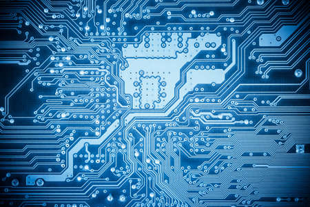 complexity circuit board closeup , abstract technology background