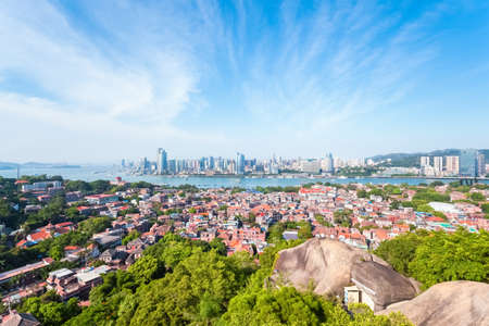 xiamen panoramic scenery , aerial view from gulangyu island
の写真素材