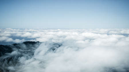 sea of clouds at the mountainの写真素材