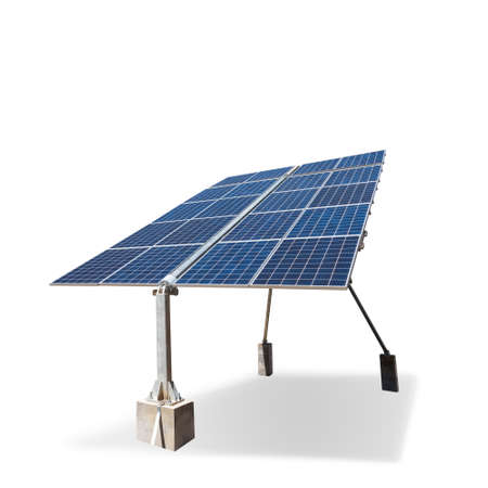 solar panel isolated on white