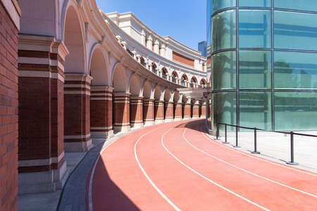 old runway in tianjin minyuan stadium, famous cultural tourist attractions, Chinaのeditorial素材