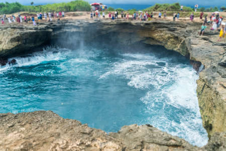 devil's tears, beautiful sea water closeup,  bali island, indonesia