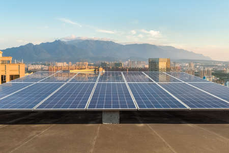 rooftop solar energy, photovoltaic power generation in city