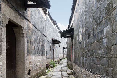 ancient buildings of qing dynasty, duchang county, Chinaの写真素材