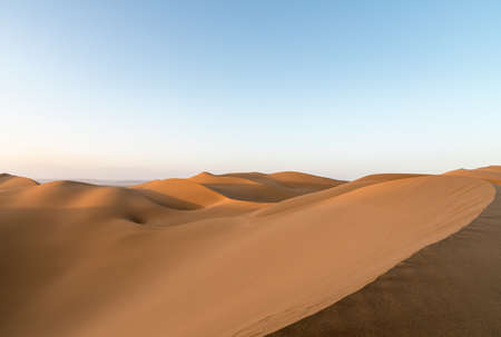 desert landscape in sunsetの写真素材