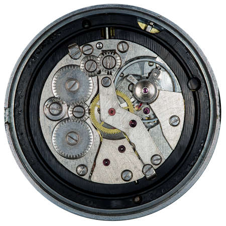 clockwork old mechanical watch, high resolution and detailの写真素材