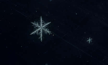 natural snowflakesの写真素材