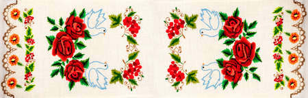 Handmade embroidery, folk arts and crafts