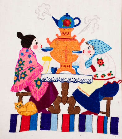 embroidery, art, handicraftの写真素材