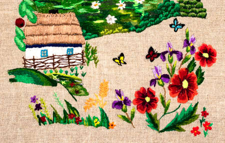 embroidery, art, handicraftの写真素材