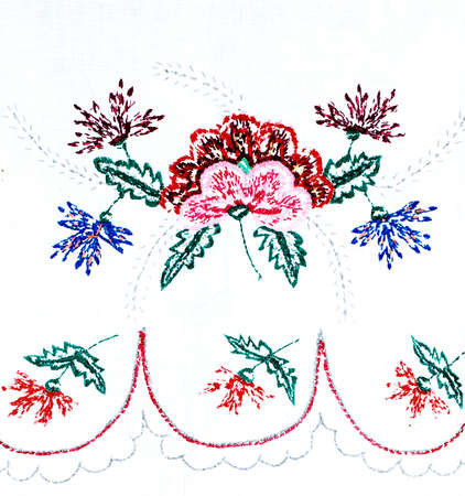 Ukrainian folk embroidery, handmade