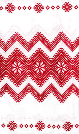 Ukrainian folk embroidery, handmadeの写真素材