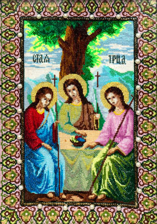 Handmade embroidery, folk arts and craftsの写真素材