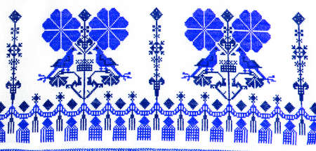 Handmade embroidery, folk arts and crafts