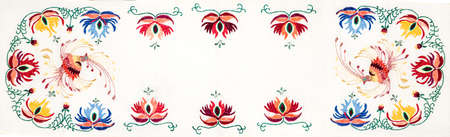 Handmade embroidery, folk arts and crafts