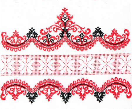 Ukrainian folk embroidery, handmade
