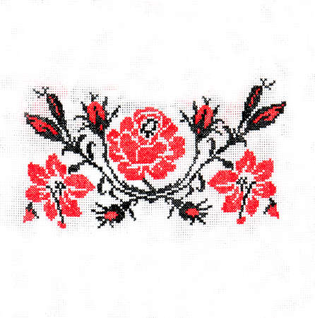 Ukrainian folk embroidery, handmade
