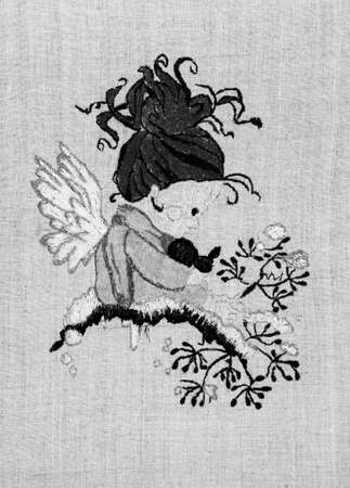 Handmade embroidery, folk arts and craftsの写真素材