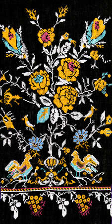 Ukrainian folk embroidery, handmade