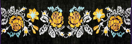 Ukrainian folk embroidery, handmade