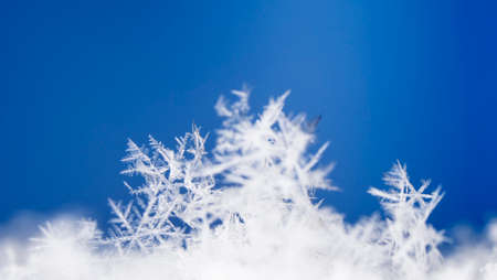 natural snowflakesの写真素材