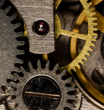 clockwork old mechanical watch, high resolution and detailの写真素材