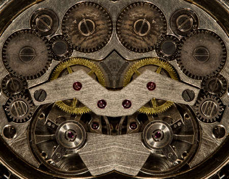 clockwork old mechanical watch, high resolution and detailの写真素材