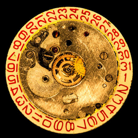 clockwork old mechanical watch, high resolution and detailの写真素材