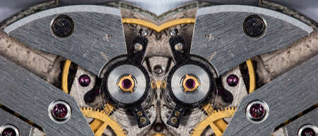 clockwork old mechanical watch, high resolution and detail