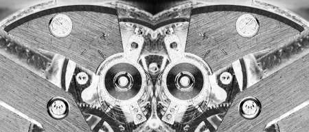clockwork old mechanical watch, high resolution and detail