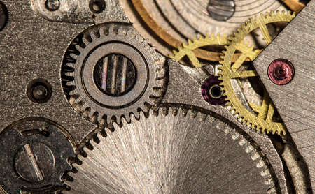 clockwork old mechanical watch, high resolution and detail