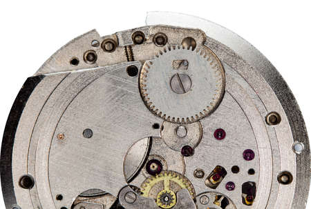 clockwork vintage mechanical watch, high resolution and detail