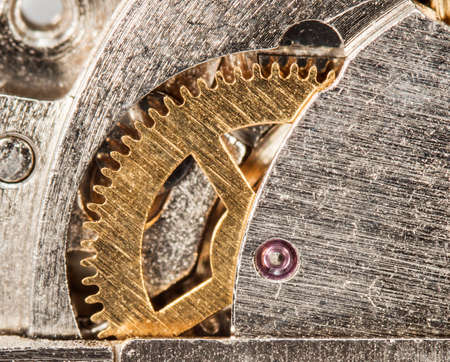 clockwork old mechanical watch, high resolution and detail