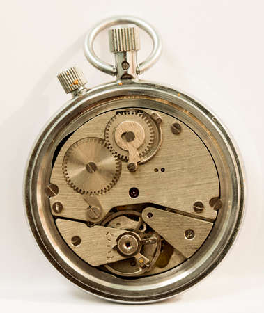 clockwork old mechanical watch, high resolution and detail