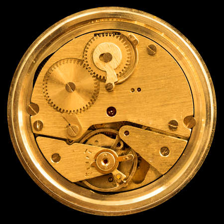 clockwork mechanical watch, high resolution and detailの写真素材