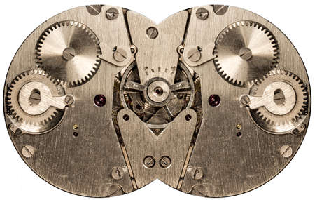clockwork old mechanical watch, high resolution and detail