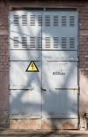 old metal doorの写真素材