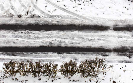 winter road textureの写真素材