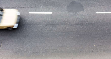 asphalt road in closeup shotの写真素材