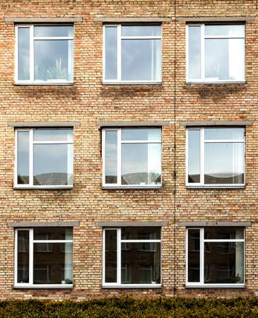 offices with wall windowsの写真素材