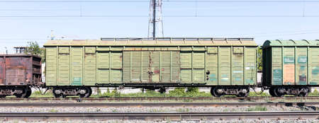 railway freight wagonの写真素材