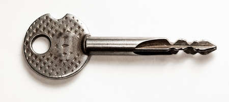 old metal key, high resolution photo