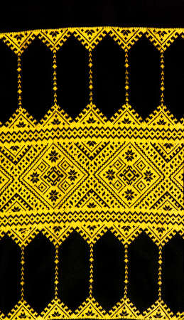 Handmade embroidery, folk arts and craftsの写真素材