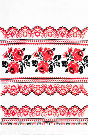 Handmade embroidery, folk arts and craftsの写真素材