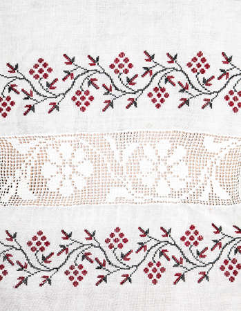 Handmade embroidery, folk arts and craftsの写真素材